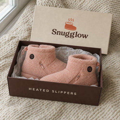 Snugglow heated slippers Blush Pink